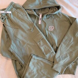 PINK Victoria's Secret Sage Green Lounge Set